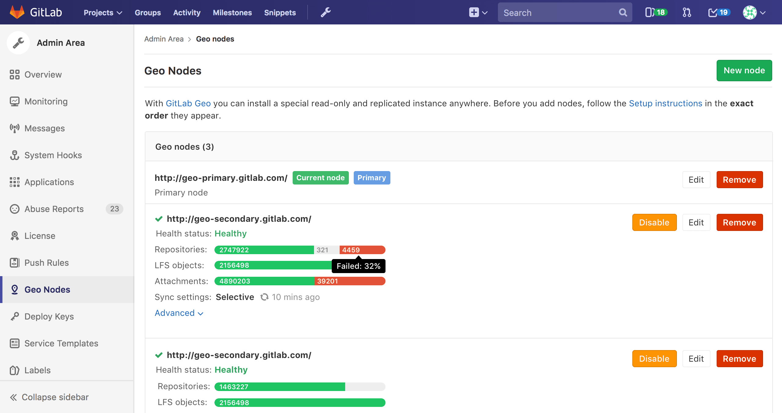 Improved Geo nodes dashboard