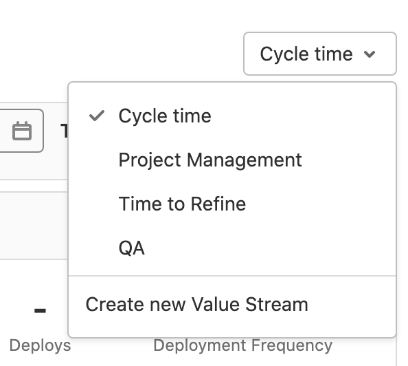 Create multiple custom value streams