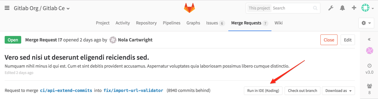 Koding, an integrated IDE in GitLab 8.11