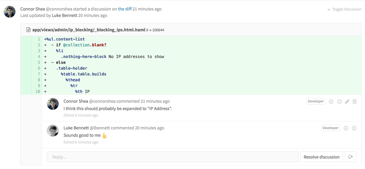 Resolve Discussions in GitLab 8.11