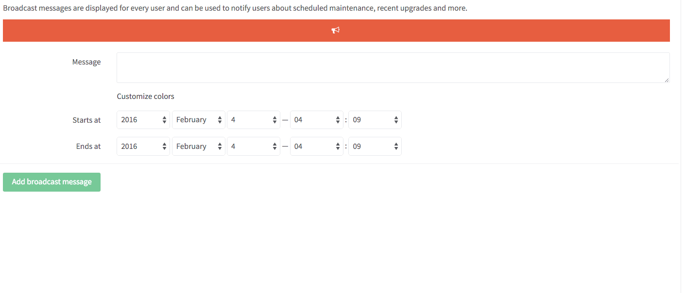 Broadcast messages with markdown in GitLab 8.5