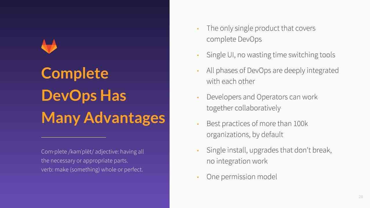 The advantages of Complete DevOps